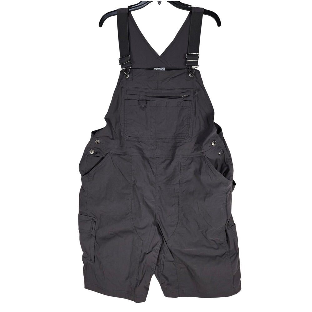 Duluth Trading Co Overalls Women Medium Heirloom Gardening Gray Ripstop EUC